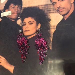 Bebe Jeweled Peacock Earrings